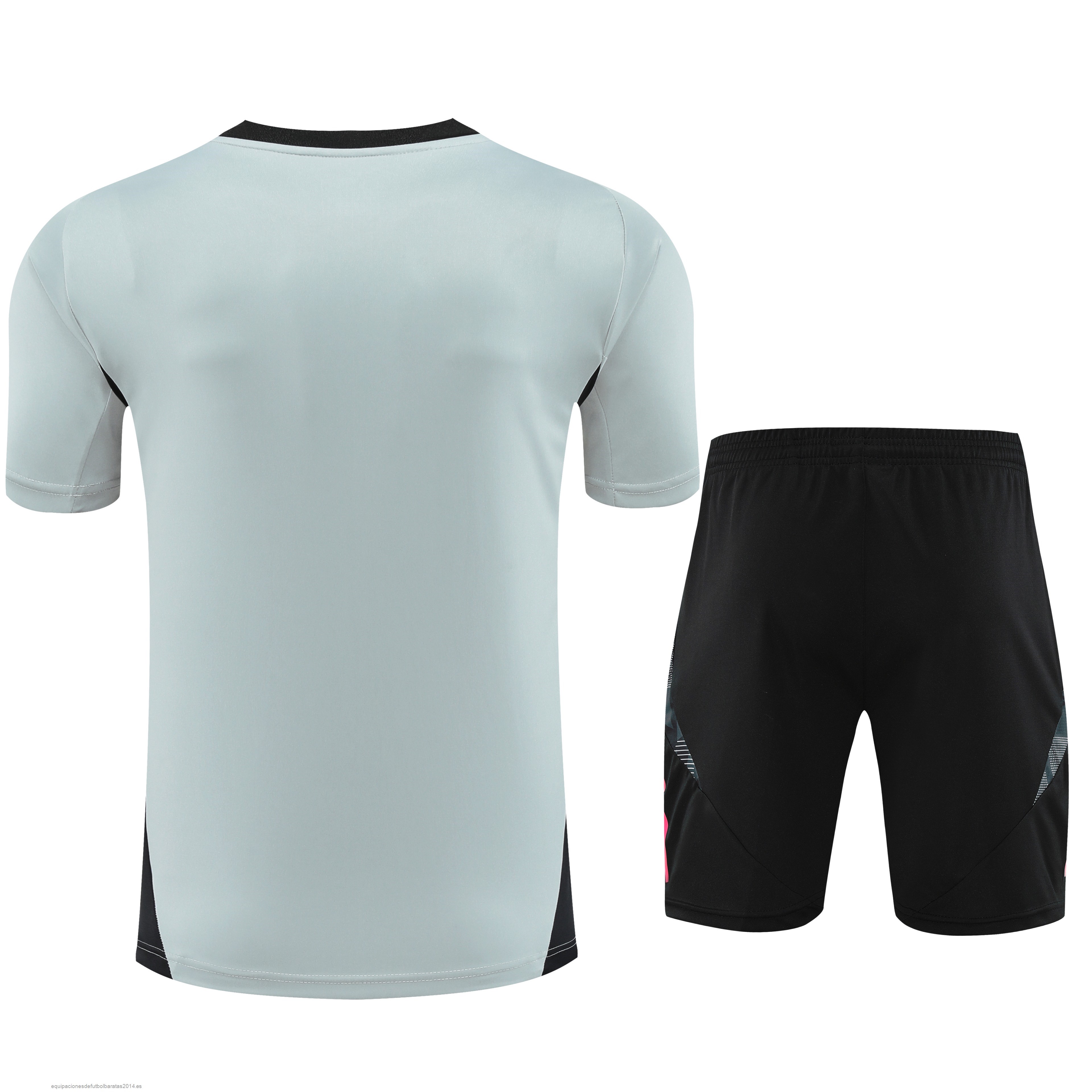 Nuevo Entrenamiento Conjunto Completo Juventus 24/25 Gris Negro Baratas